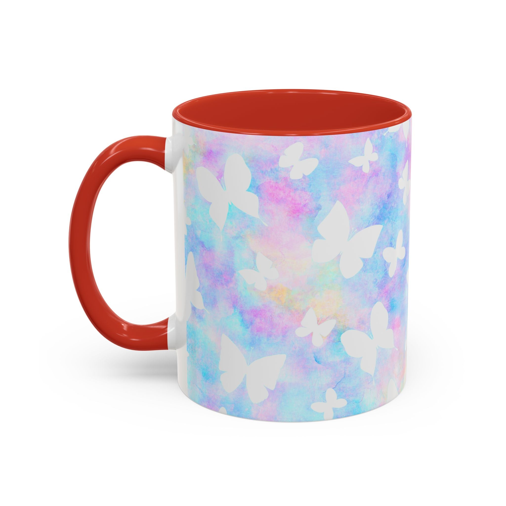 Pastel Watercolor Butterfly Coffee Mug – 11/15oz Accent Mug
