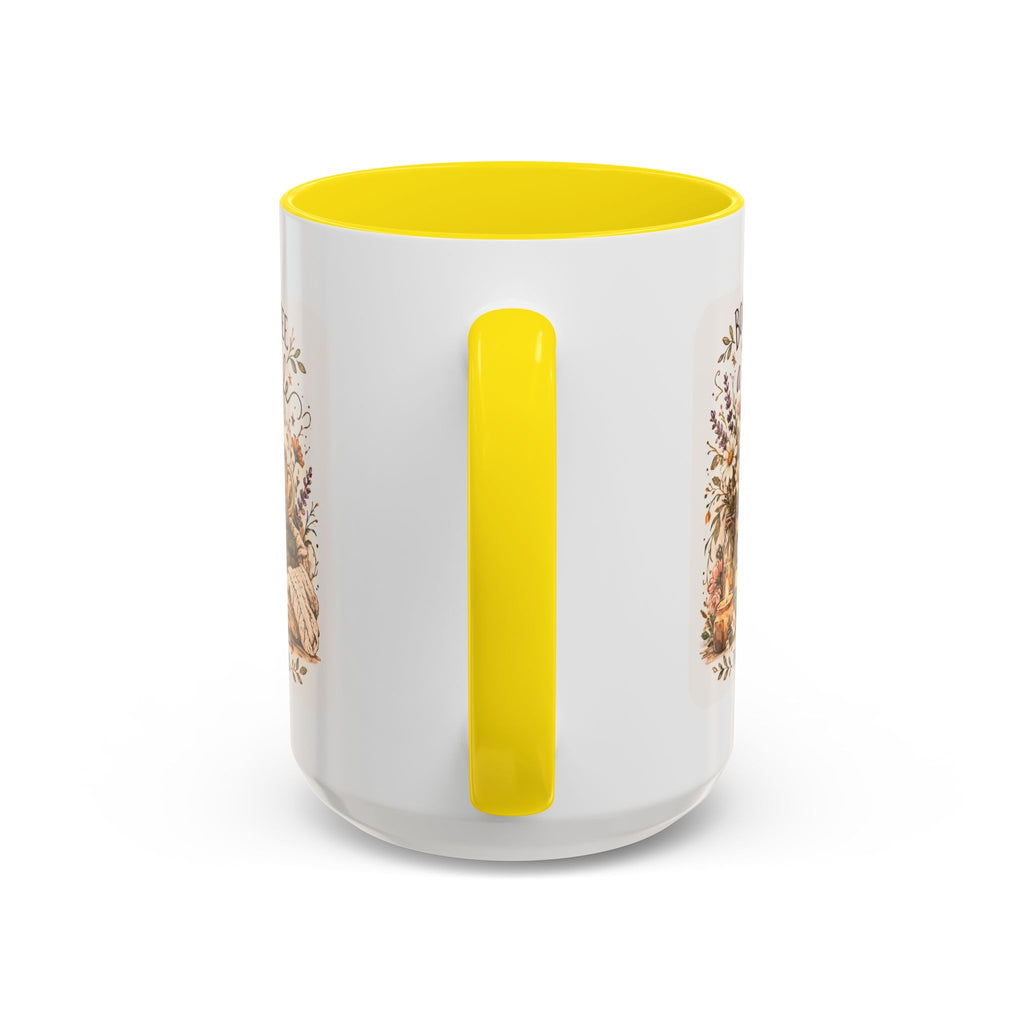 Books, Coffee & A Quiet Life Accent Coffee Mug — Cozy Literary Tea Cup (11/15oz)