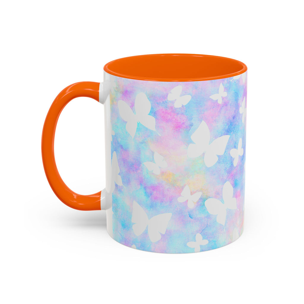 Pastel Watercolor Butterfly Coffee Mug – 11/15oz Accent Mug