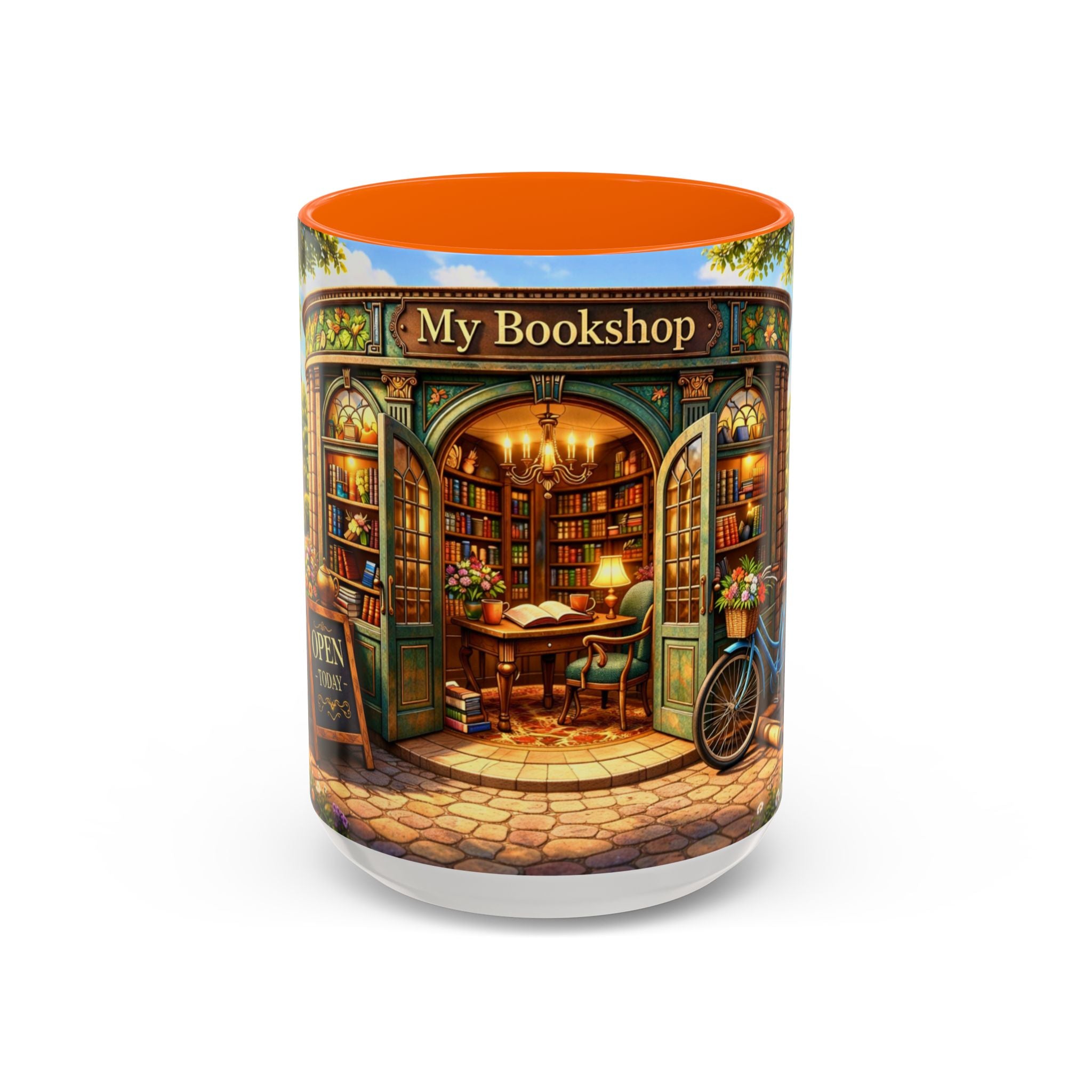 Bookshop Coffee Mug – "My Bookshop" Cozy Library Accent Mug