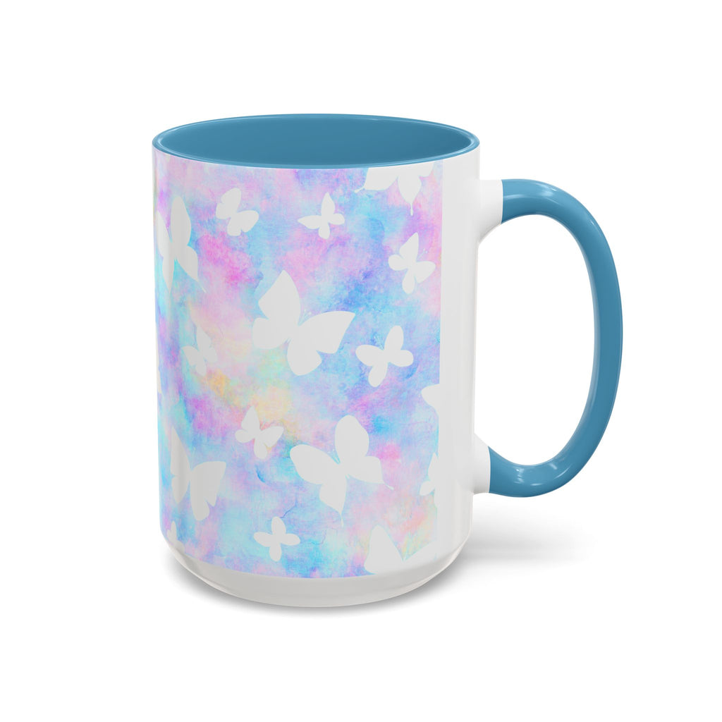 Pastel Watercolor Butterfly Coffee Mug – 11/15oz Accent Mug