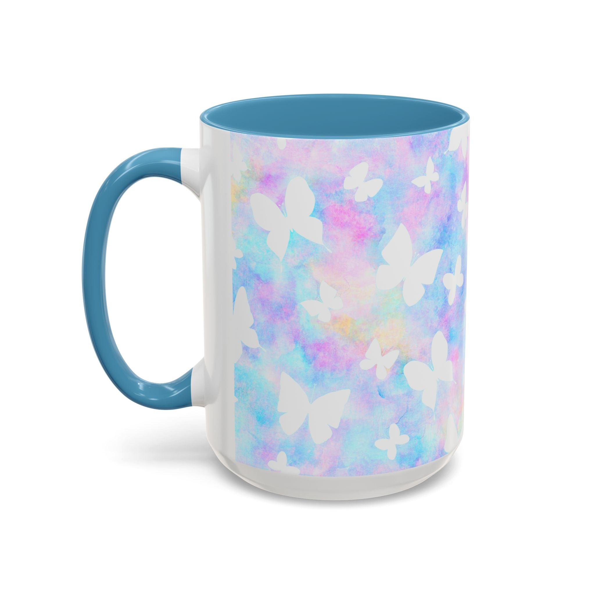 Pastel Watercolor Butterfly Coffee Mug – 11/15oz Accent Mug