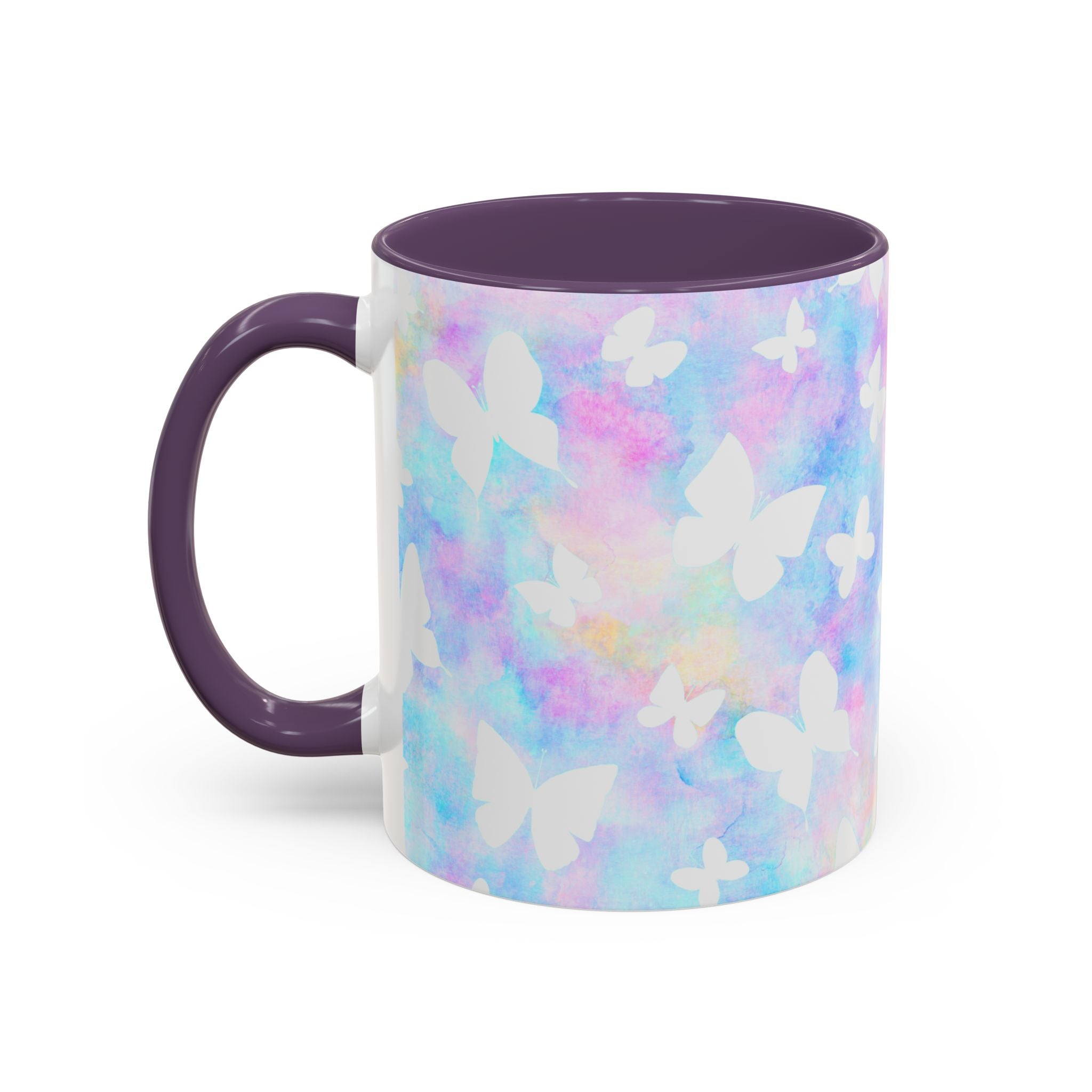 Pastel Watercolor Butterfly Coffee Mug – 11/15oz Accent Mug