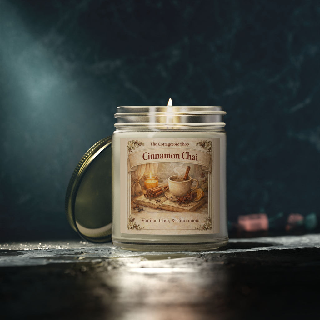 Cinnamon Chai Scented Candle — Coconut Apricot Wax (4oz & 9oz)