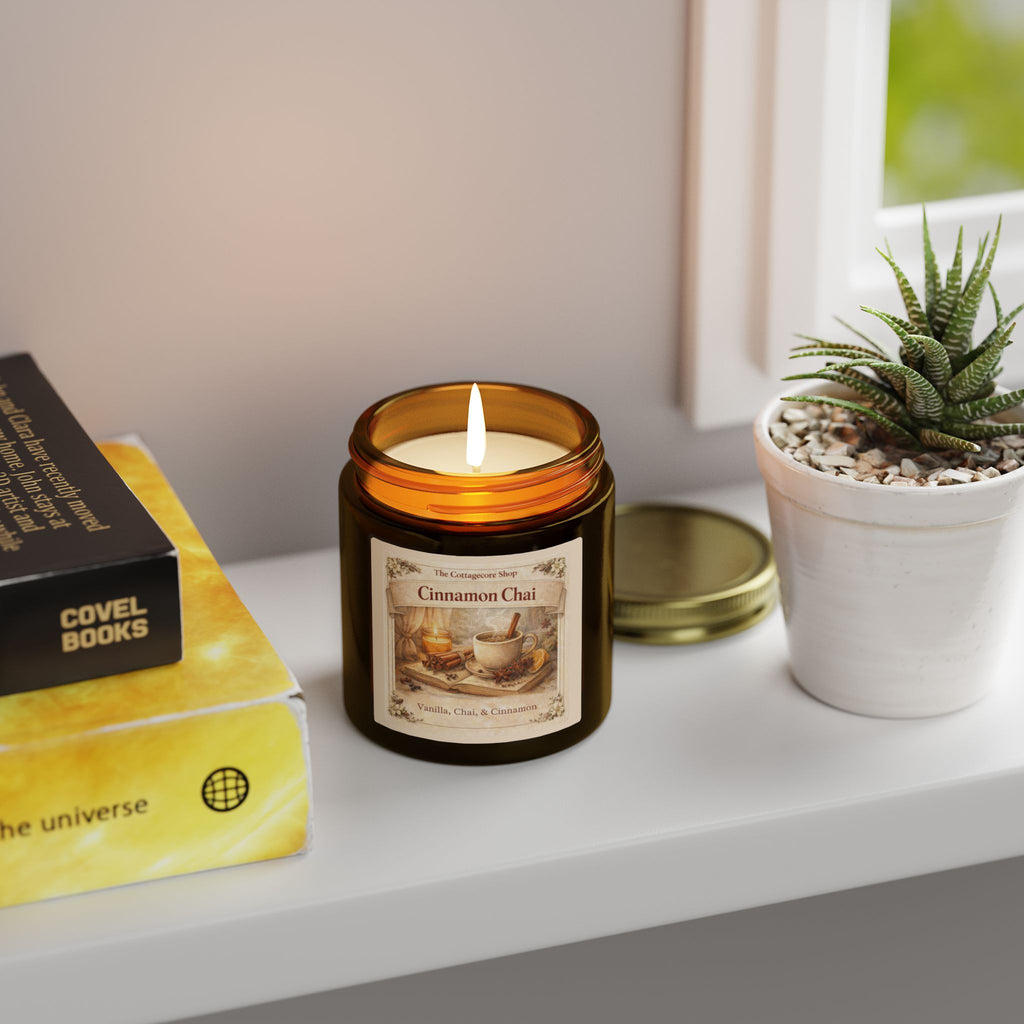 Cinnamon Chai Scented Candle — Coconut Apricot Wax (4oz & 9oz)