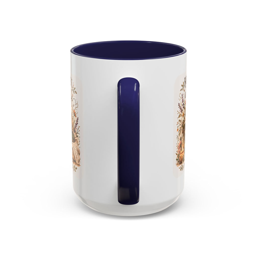 Books, Coffee & A Quiet Life Accent Coffee Mug — Cozy Literary Tea Cup (11/15oz)