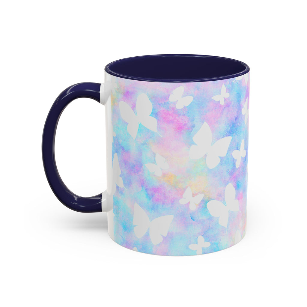 Pastel Watercolor Butterfly Coffee Mug – 11/15oz Accent Mug