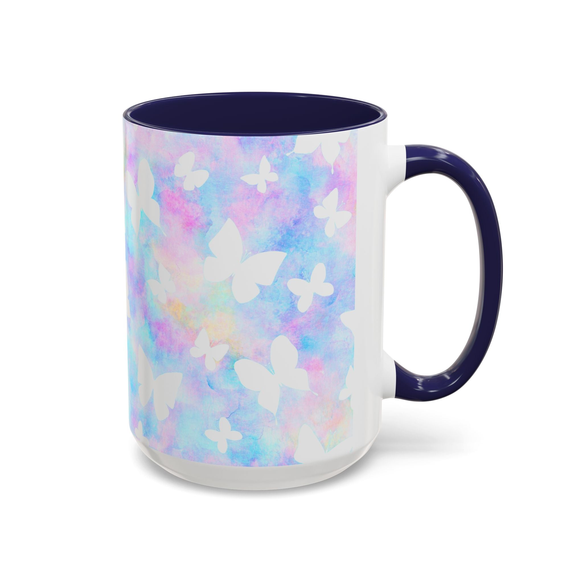 Pastel Watercolor Butterfly Coffee Mug – 11/15oz Accent Mug