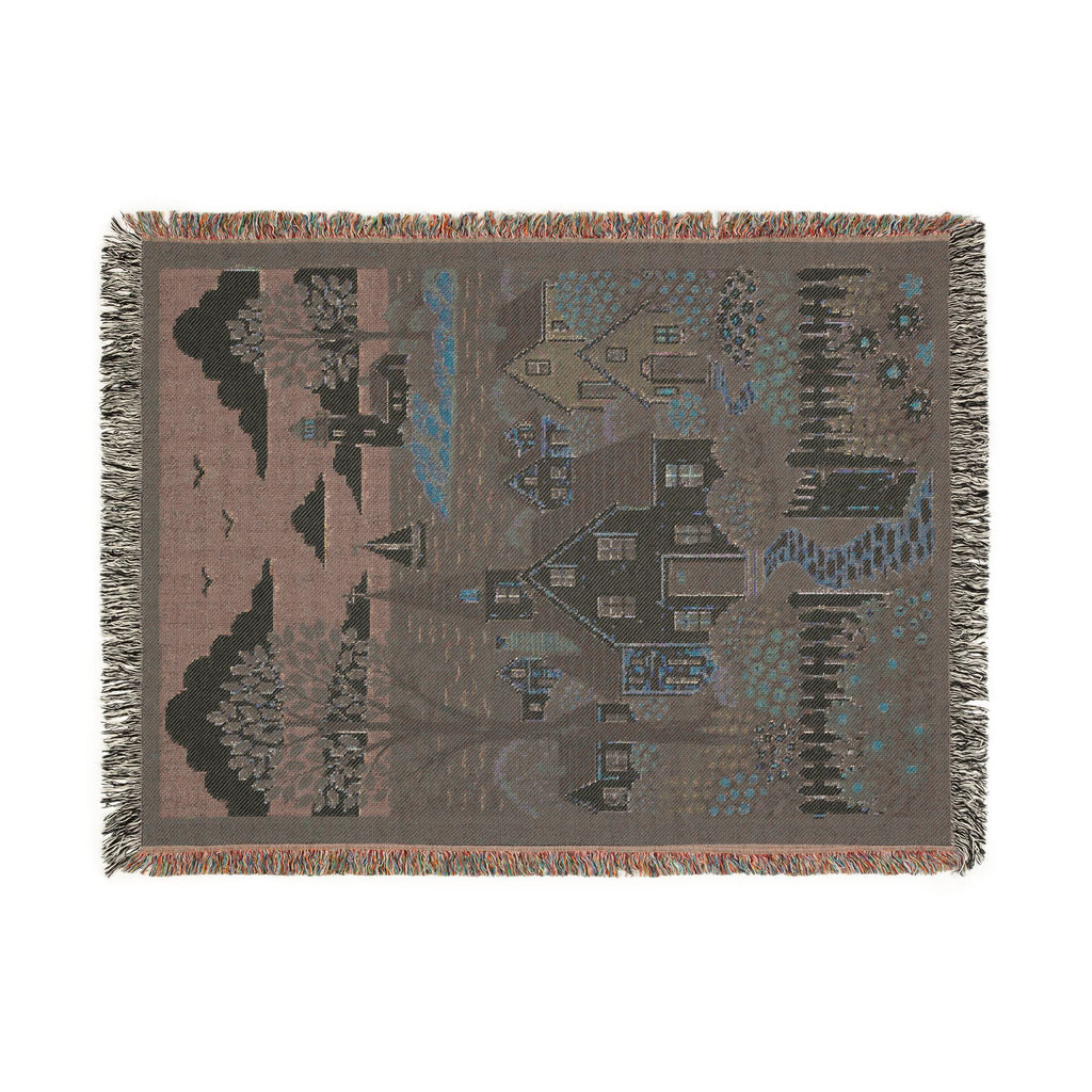 Coastal Cottage Woven Blanket