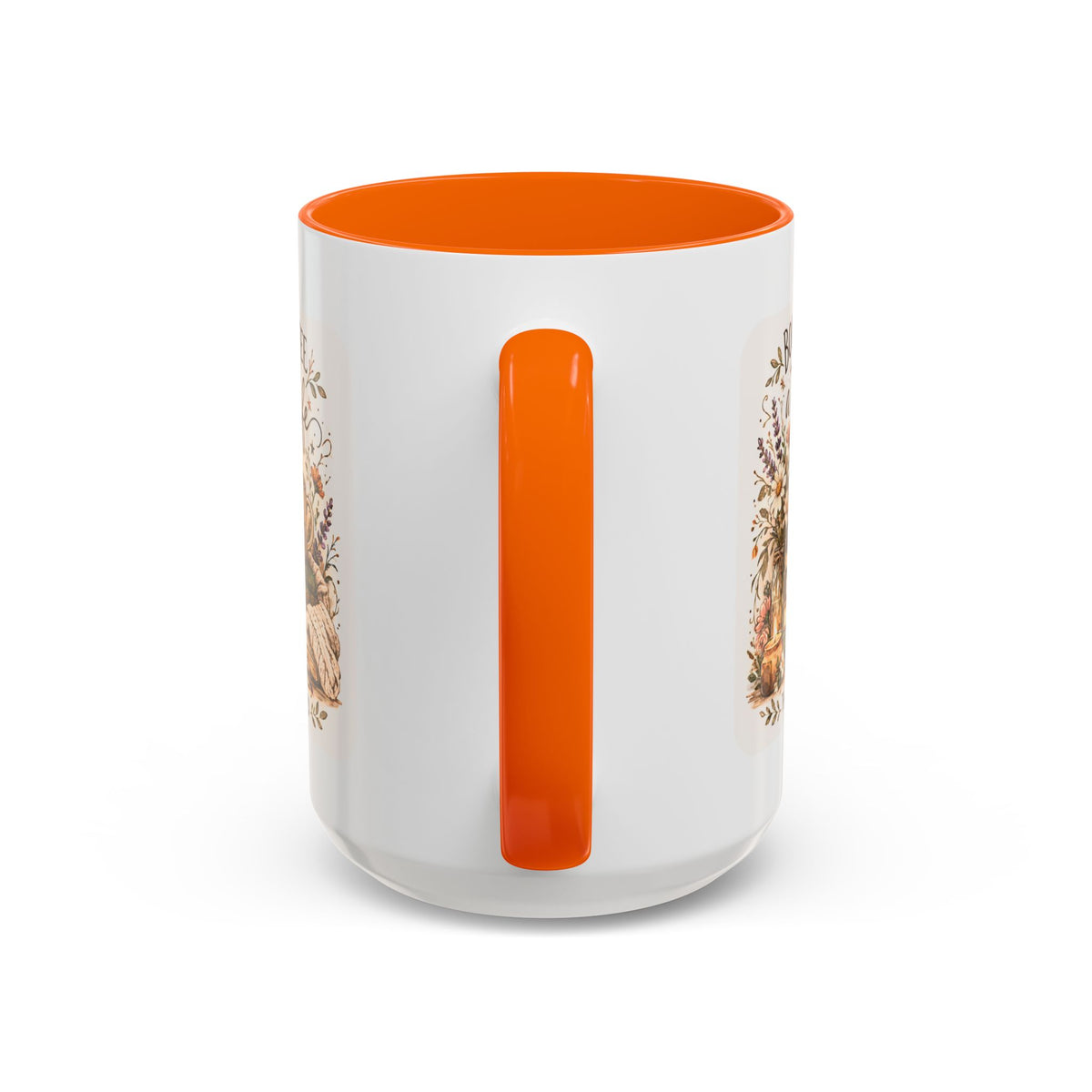 Books, Coffee & A Quiet Life Accent Coffee Mug — Cozy Literary Tea Cup (11/15oz)