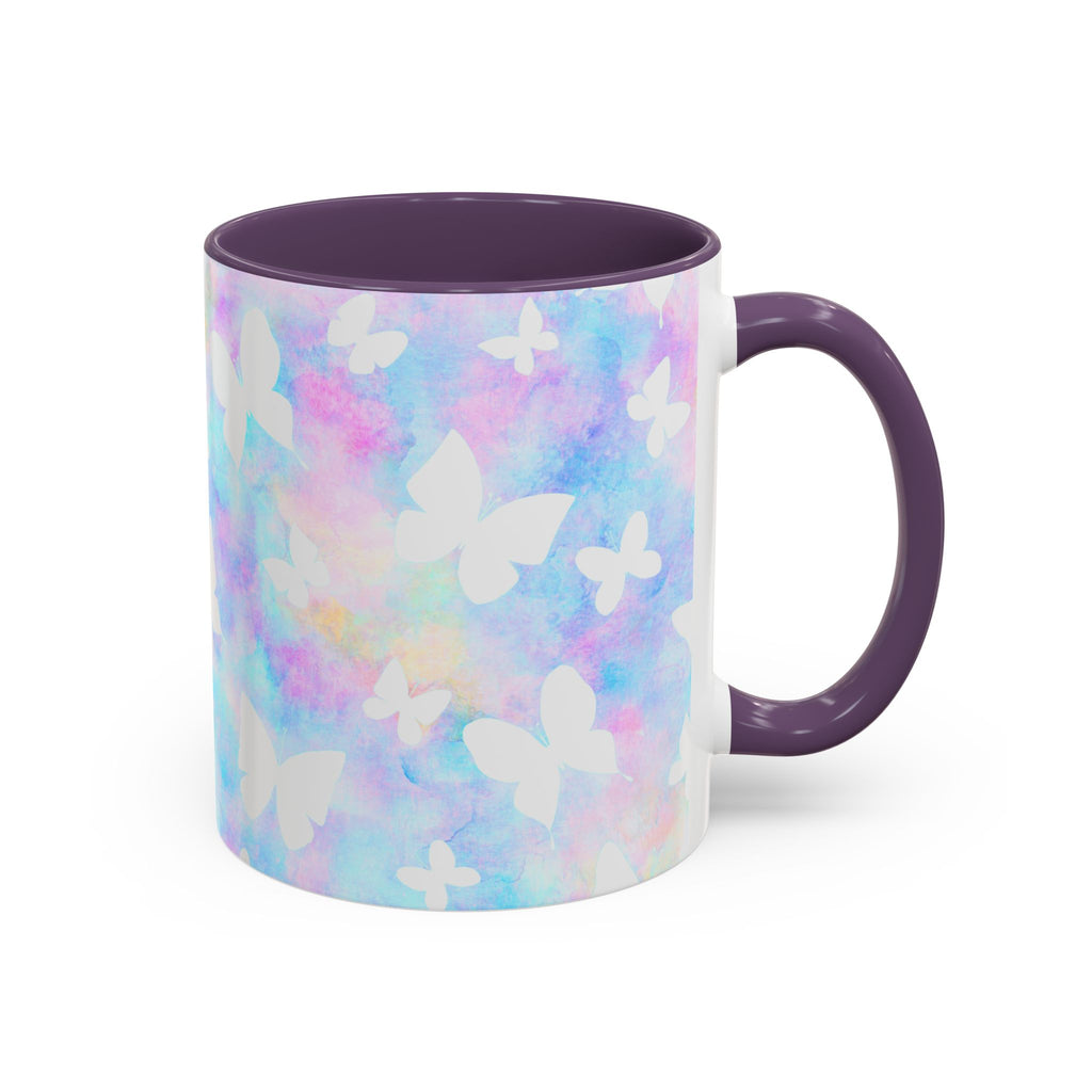 Pastel Watercolor Butterfly Coffee Mug – 11/15oz Accent Mug