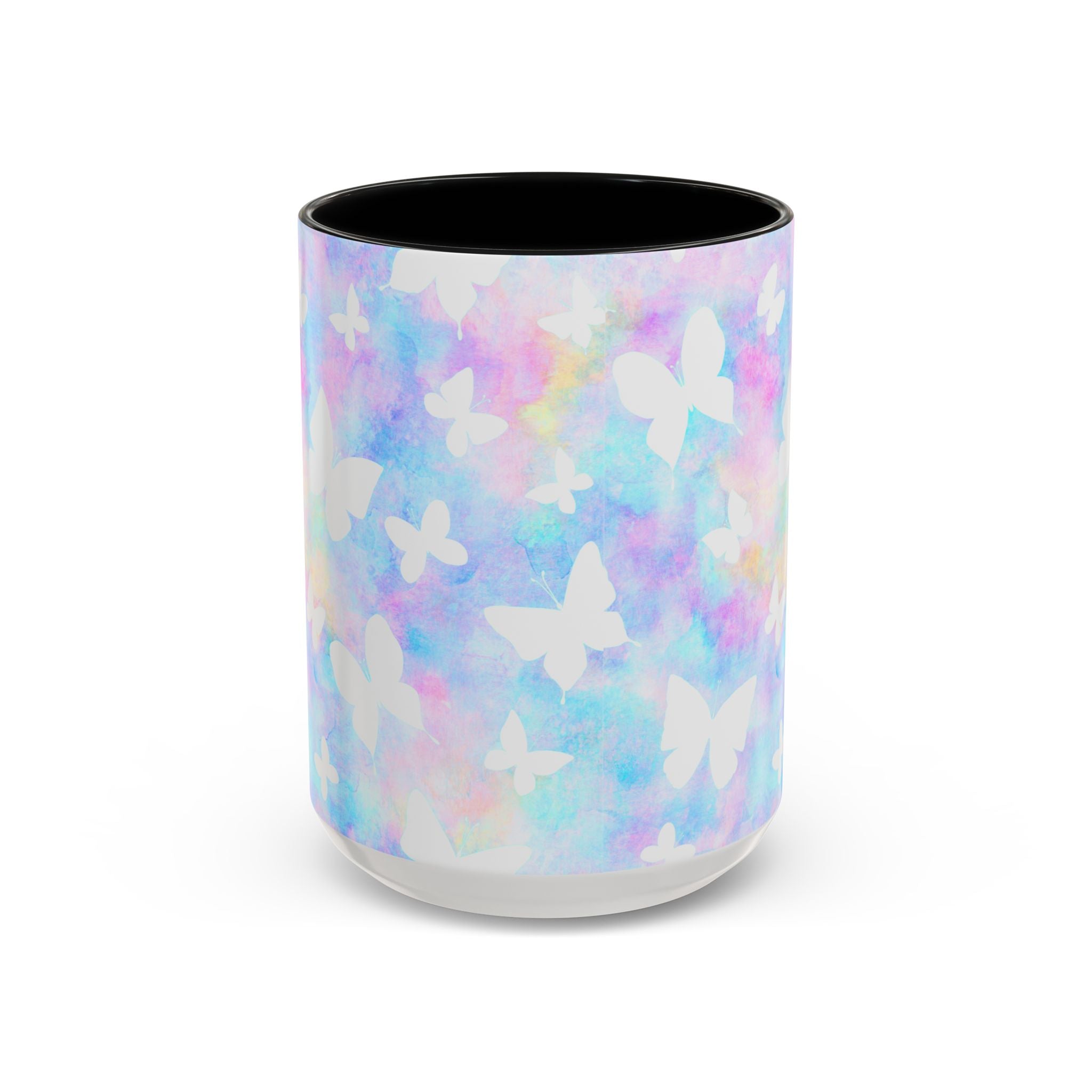 Pastel Watercolor Butterfly Coffee Mug – 11/15oz Accent Mug